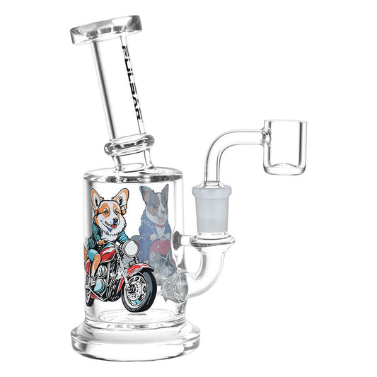 Pulsar Moto Corgi Glass Dab Rig by Smoke Drop | Buddy Brandz | Buddy Brandz