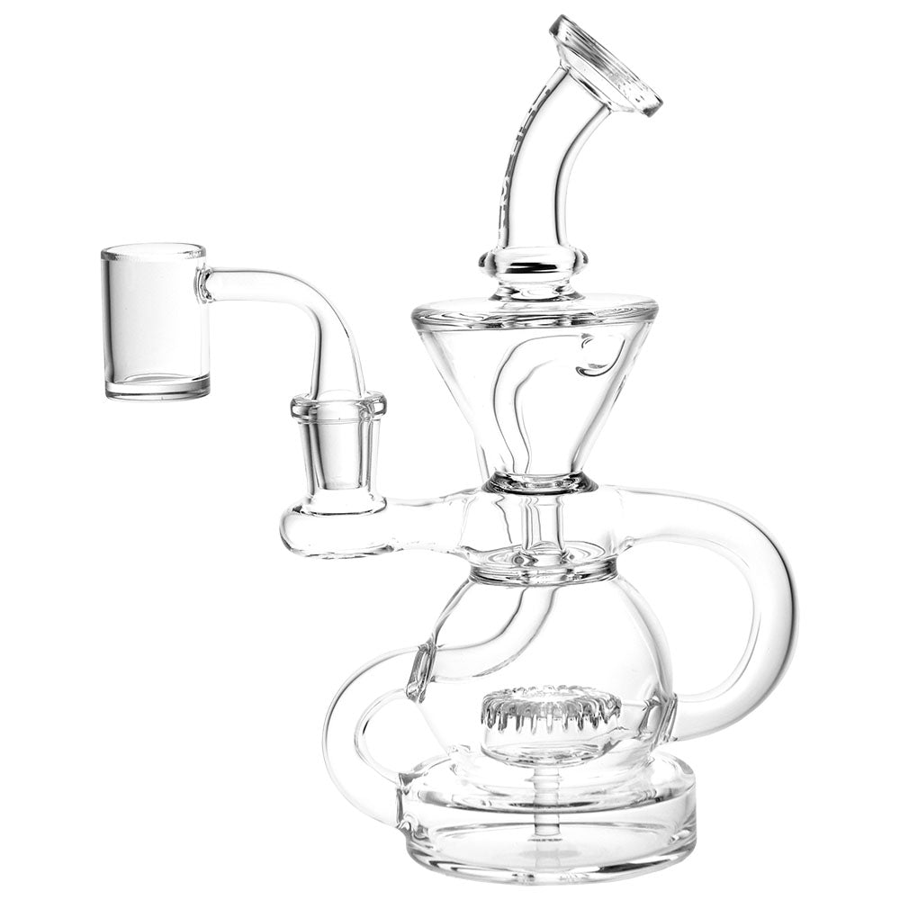Pulsar Kicked Back Recycler Rig - 7.5" / 14mm F / Clear by Smoke Drop - view 2 | Buddy Brandz