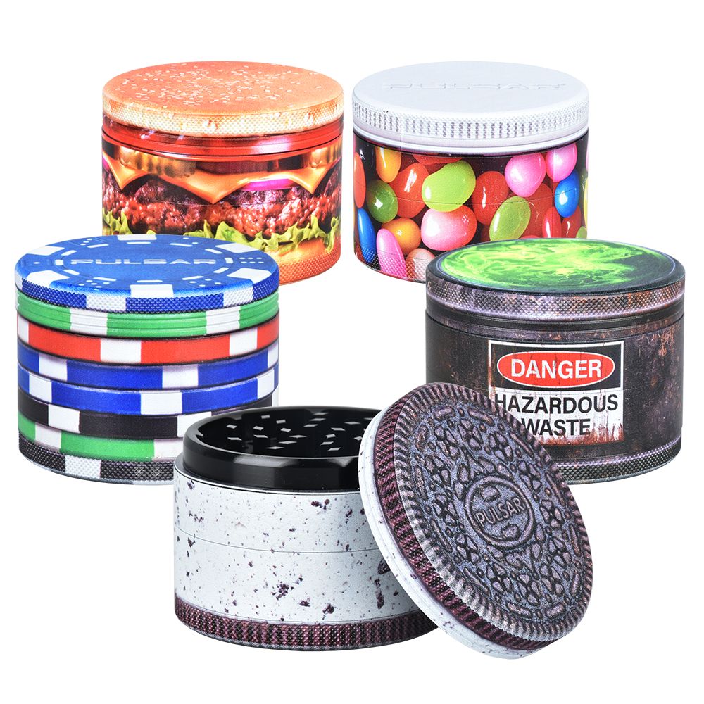 Pulsar OBJEX Design Series Aluminum Grinder by Smoke Drop - view 7 | Buddy Brandz