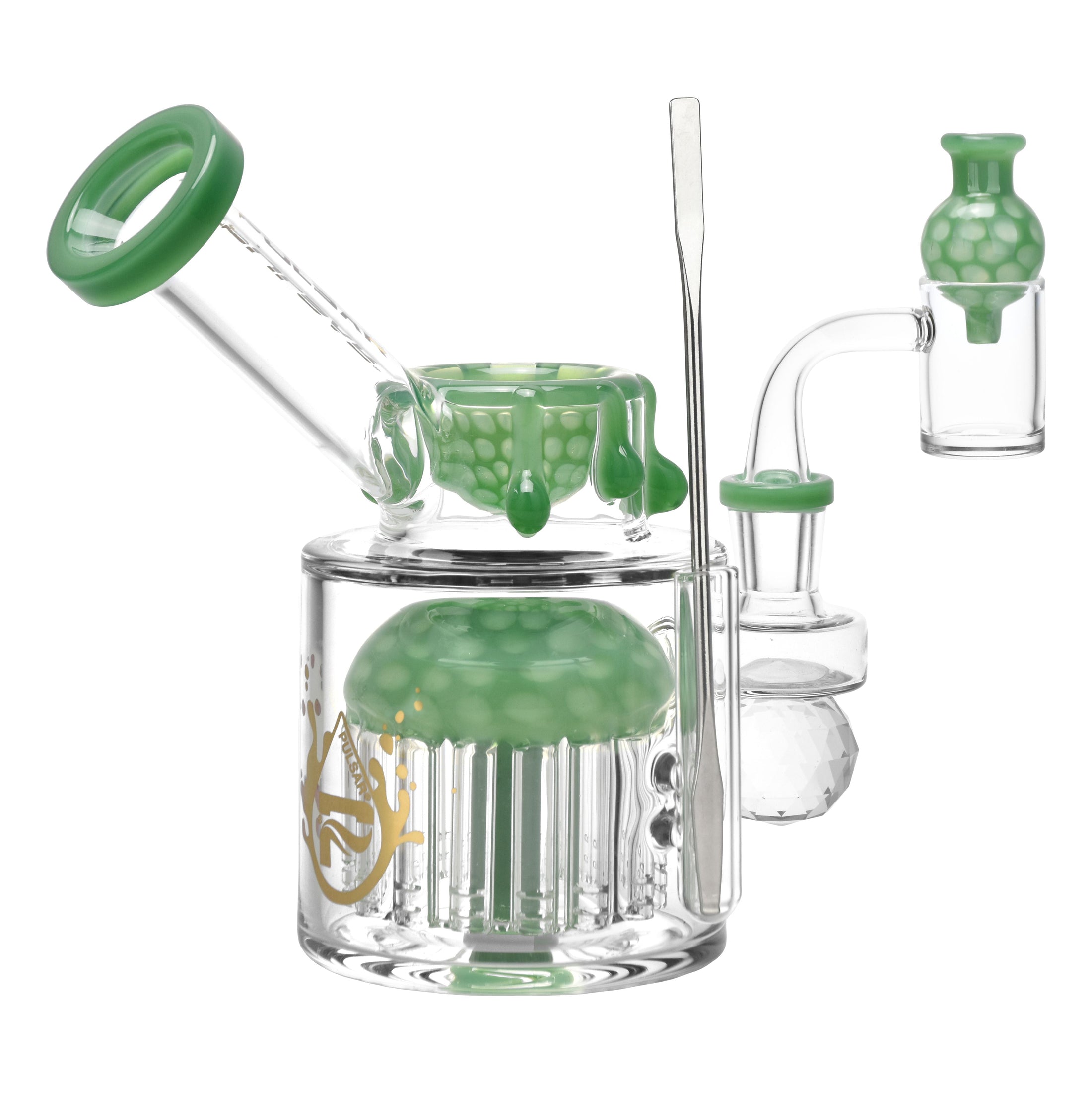 Pulsar Day Drippin' Glass Dab Rig by Smoke Drop - view 4 | Buddy Brandz