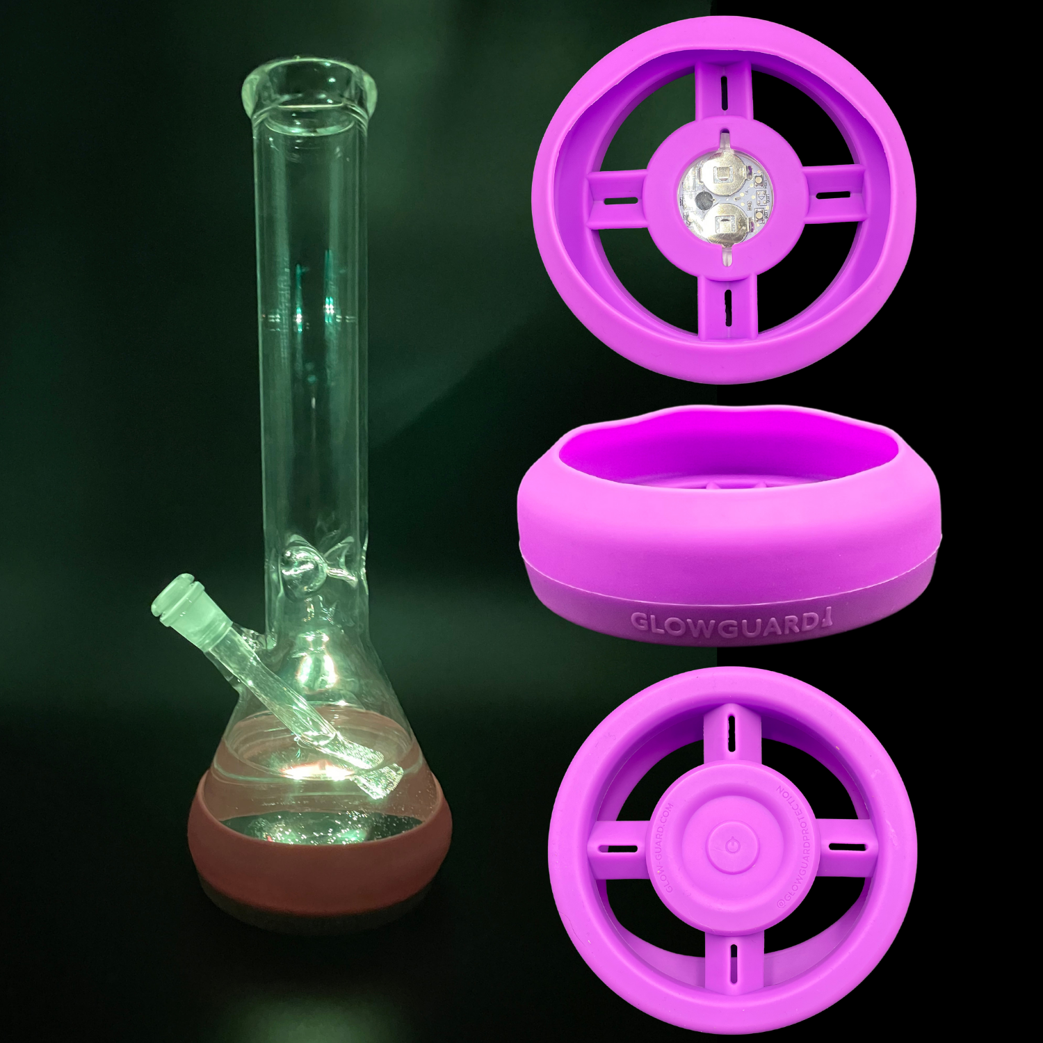 Bong Base Bumper Coin Battery 4.25in-6in Bases Silicone Fits Variety of Shapes by Smoke Drop - view 27 | Buddy Brandz