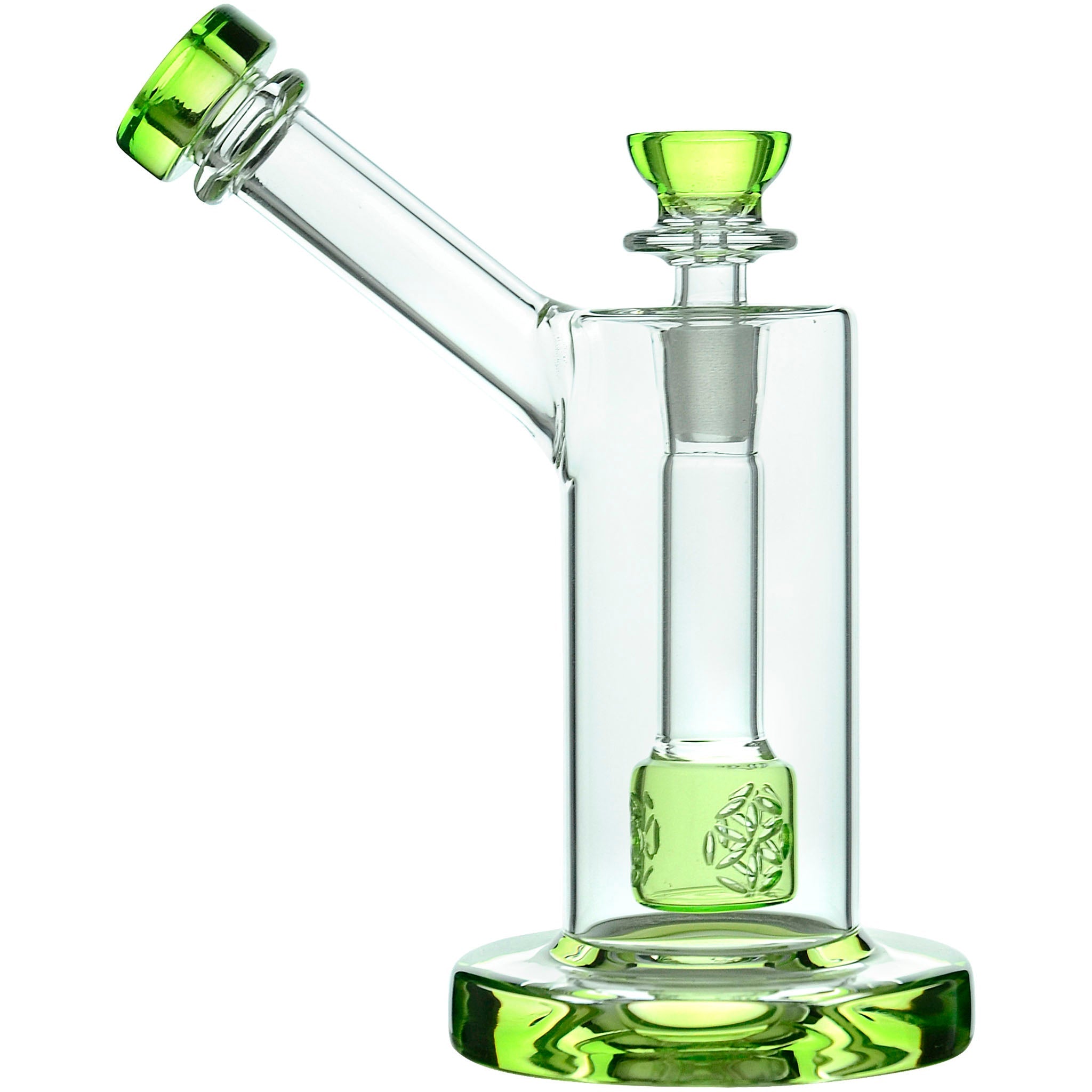Calibear Seed of Life Percolator Glass Upright Bubbler by Smoke Drop - view 10 | Buddy Brandz
