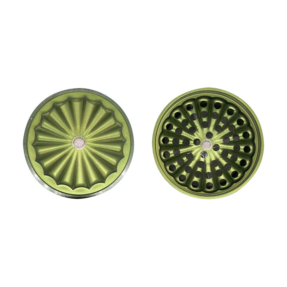 ONGROK Flower Petal Toothless Aluminum Storage Grinder | 5pc by Smoke Drop - view 15 | Buddy Brandz