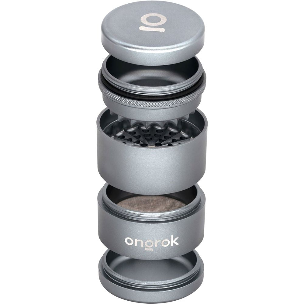 ONGROK Flower Petal Toothless Aluminum Storage Grinder | 5pc by Smoke Drop - view 25 | Buddy Brandz