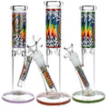 Load image into Gallery viewer, Lofty Visions Straight Tube Glass Water Pipe - 10" / 14mm F / Colors Vary by Smoke Drop | Buddy Brandz
