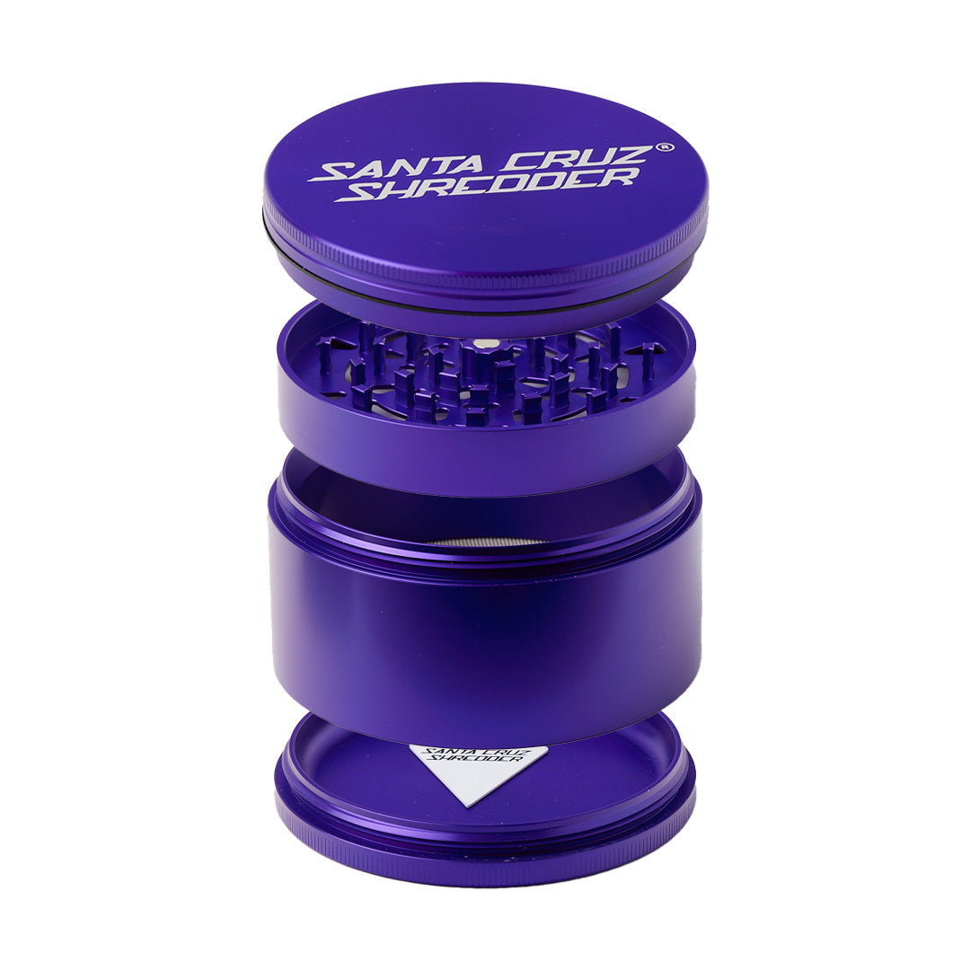 Santa Cruz Shredder Large 4-Piece Grinder by Smoke Drop - view 8 | Buddy Brandz