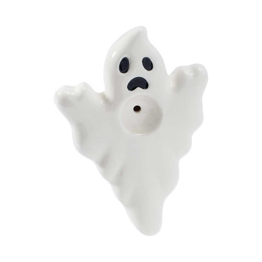 GHOST CERAMIC HAND PIPE - alternate view | Buddy Brandz