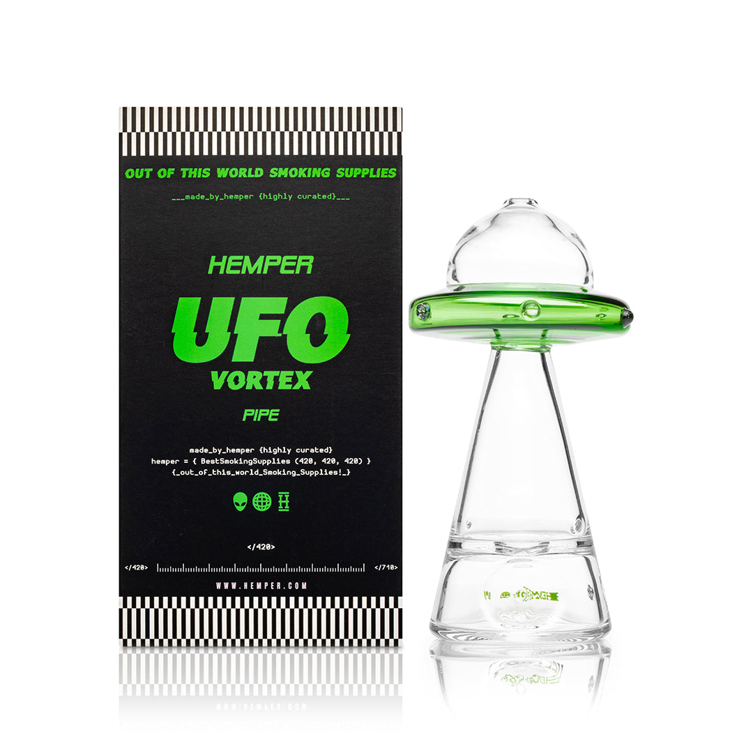 UFO Glass Hand Pipe by Smoke Drop | Buddy Brandz
