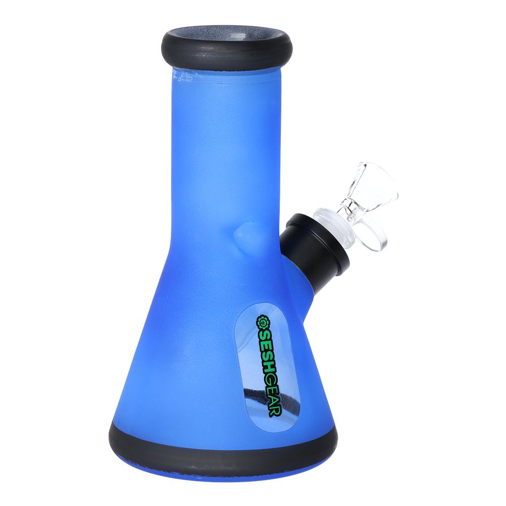 SeshGear Glass Beaker Water Pipe  | 8" by Smoke Drop - view 7 | Buddy Brandz