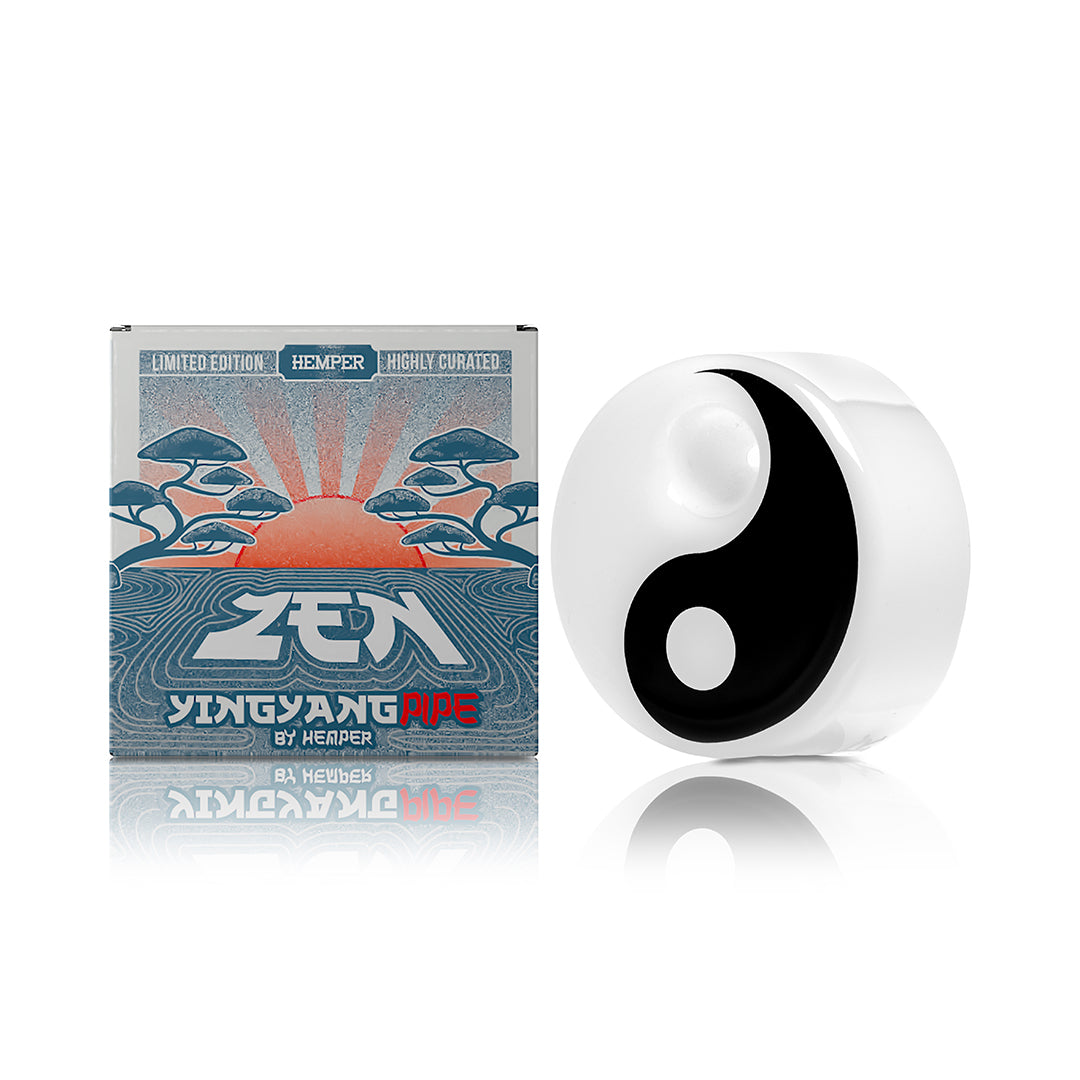 Yin-Yang Hand Pipe by Smoke Drop | Buddy Brandz