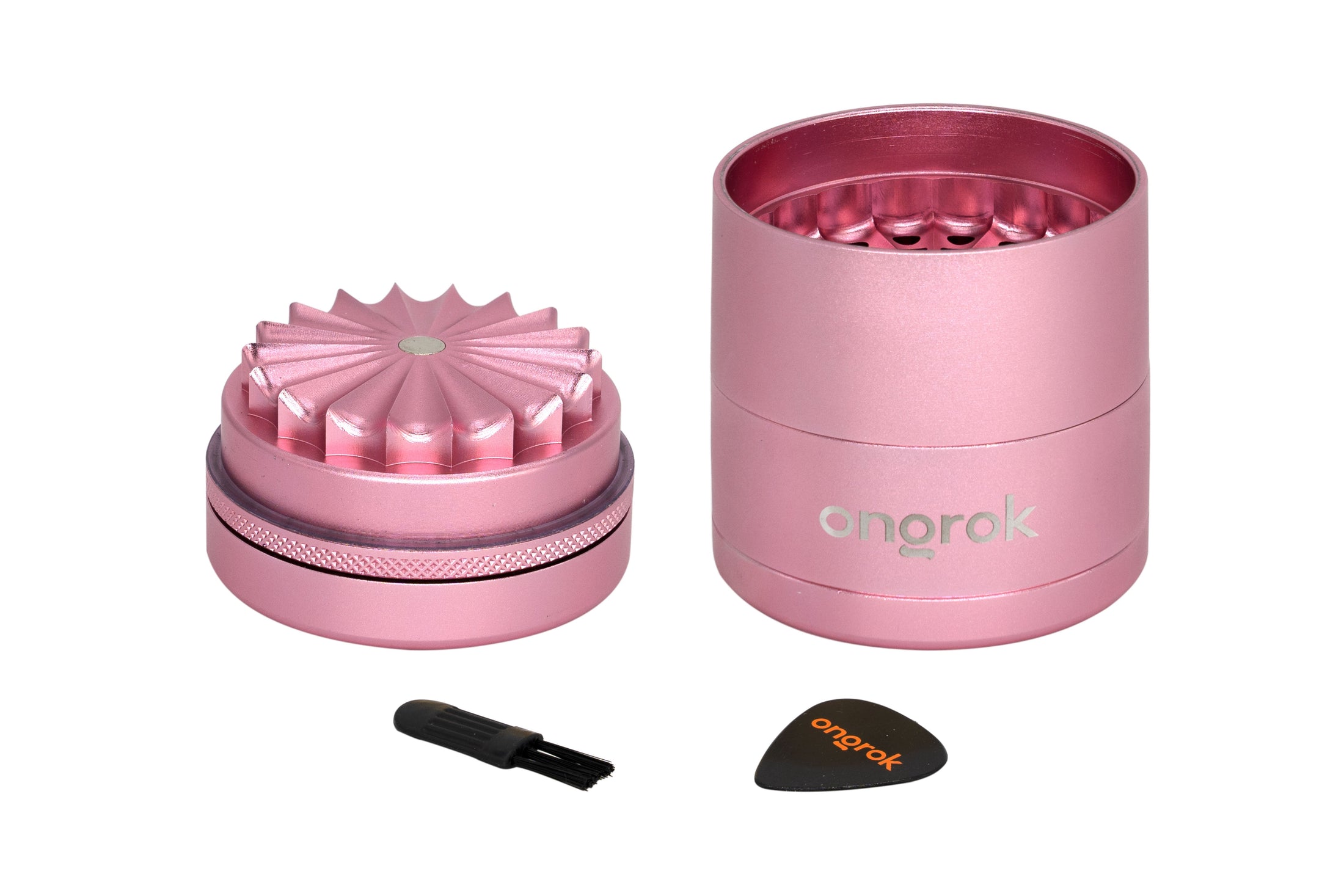Ongrok Mini 5 Piece, Flower Petal Toothless Grinder (2.2 inch) by Smoke Drop - view 4 | Buddy Brandz