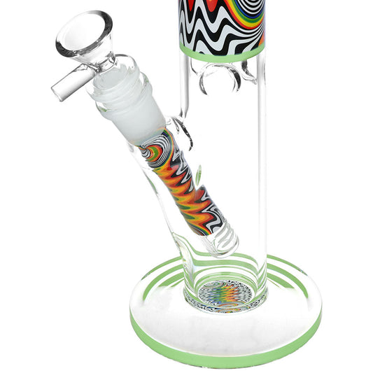 Lofty Visions Straight Tube Glass Water Pipe - 10" / 14mm F / Colors Vary by Smoke Drop - view 2 | Buddy Brandz - alternate view | Buddy Brandz
