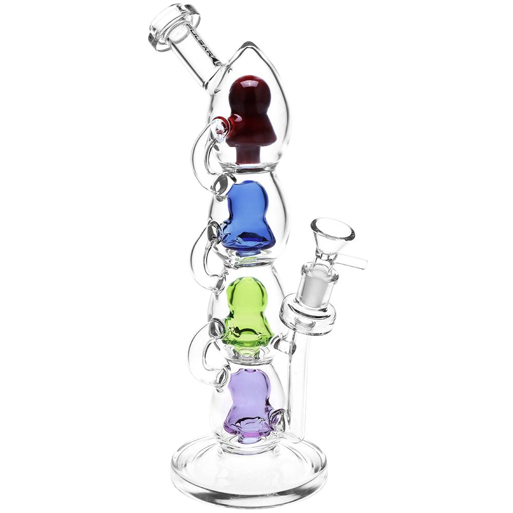 Pulsar Stacks on Stacks Glass Water Pipe - 11.75" by Smoke Drop | Buddy Brandz