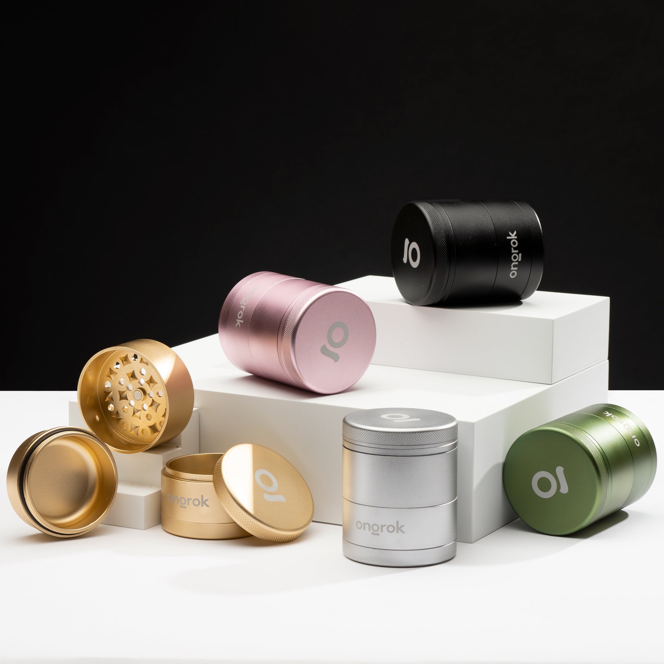 Ongrok 5 Piece Storage Grinder by Smoke Drop - view 2 | Buddy Brandz