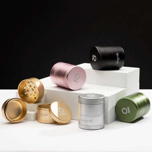 Ongrok 5 Piece Storage Grinder by Smoke Drop - view 2 | Buddy Brandz - alternate view | Buddy Brandz