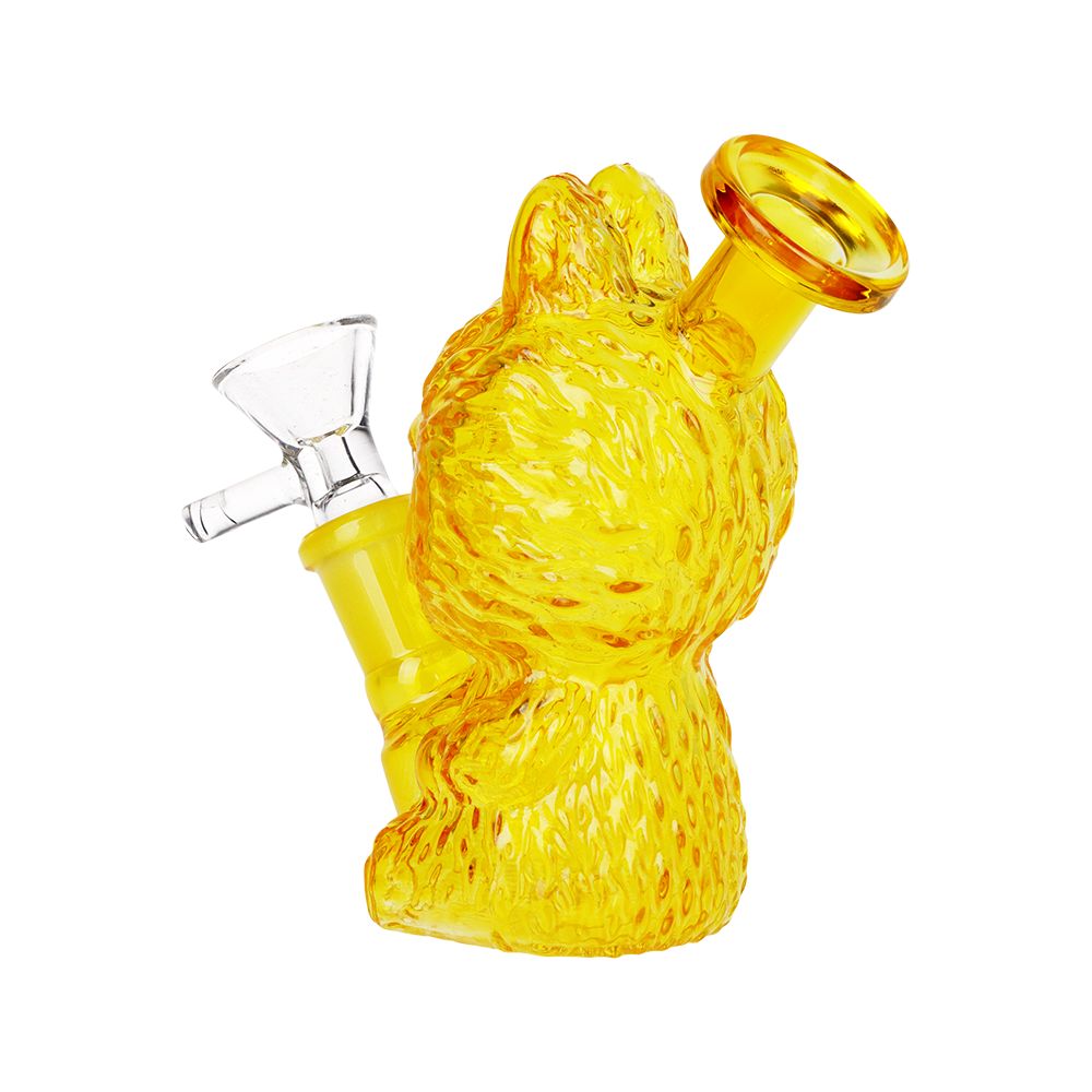 Funny Animal Glass Mini Water Pipe - 4.5" / 14mm F / Colors Vary by Smoke Drop - view 3 | Buddy Brandz