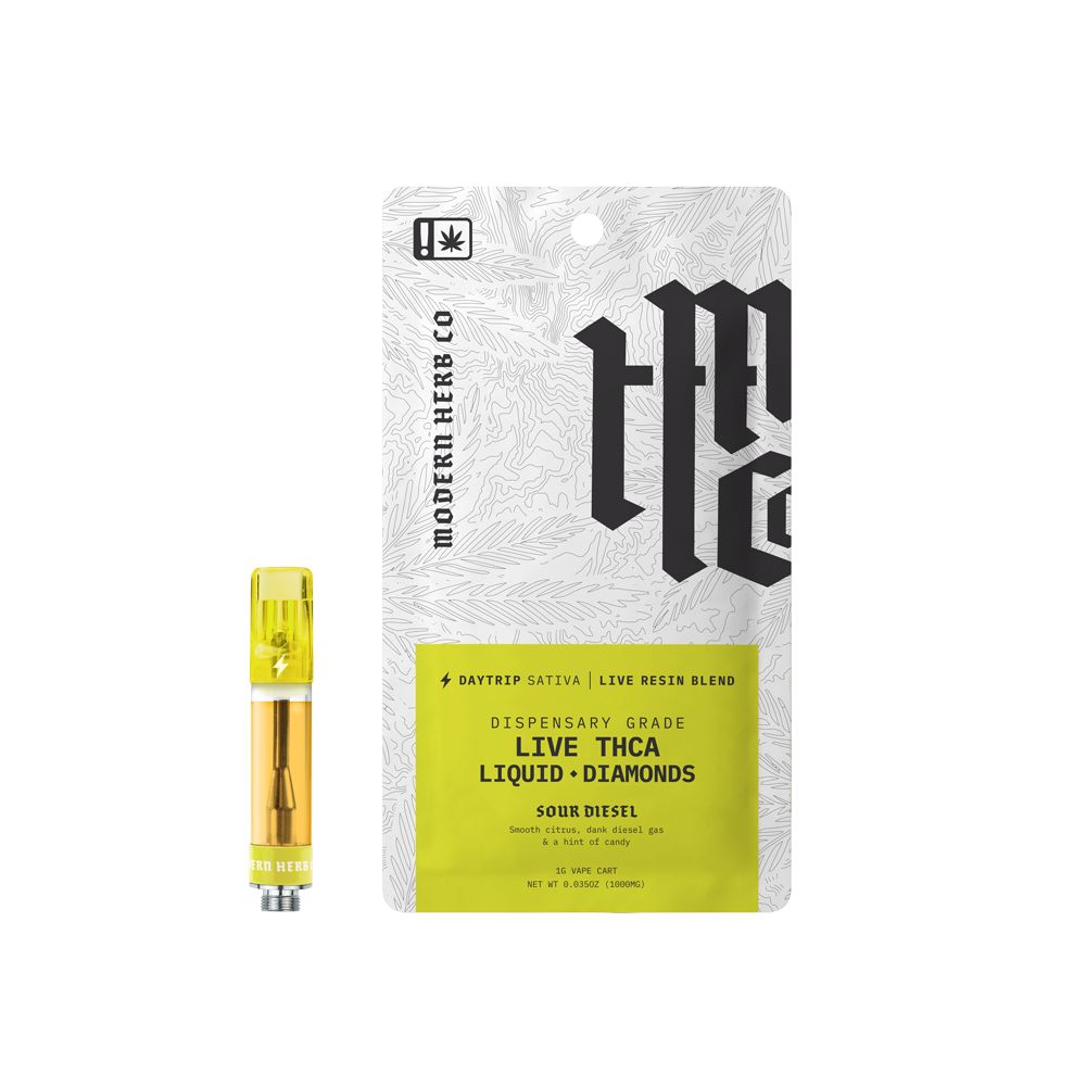 Modern Herb Co Liquid Diamonds THCA Cartridge - 1g 12ct by Smoke Drop - view 4 | Buddy Brandz