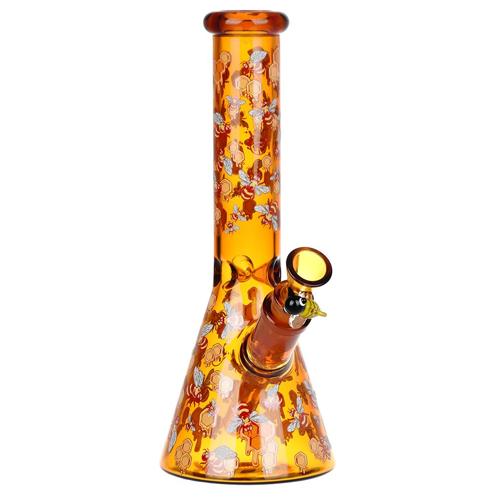 Pulsar Greatest Hits Series Glow Beaker / 10" by Smoke Drop - view 5 | Buddy Brandz