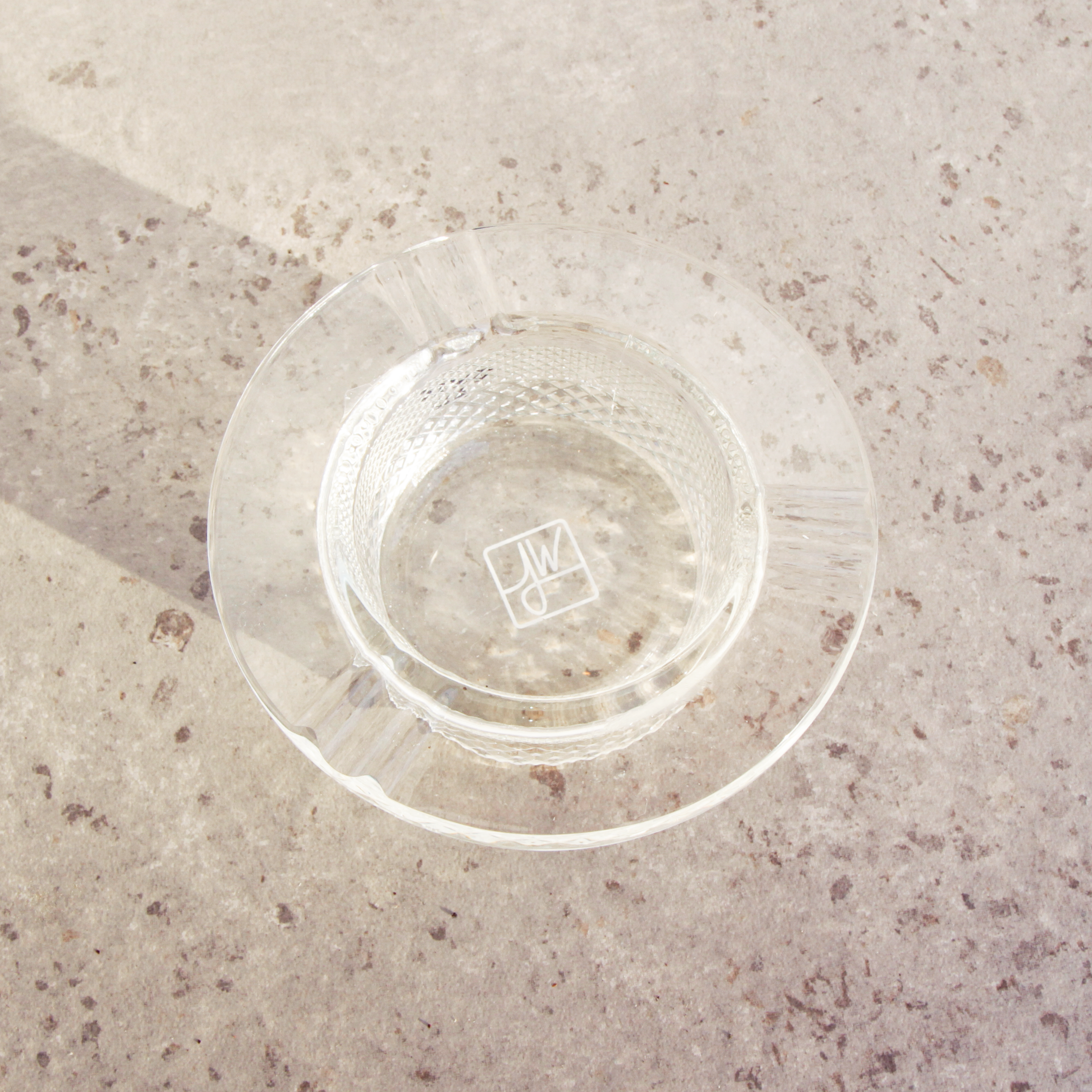 Jane West Twenties Collection Ashtray | Clear by Smoke Drop - view 3 | Buddy Brandz