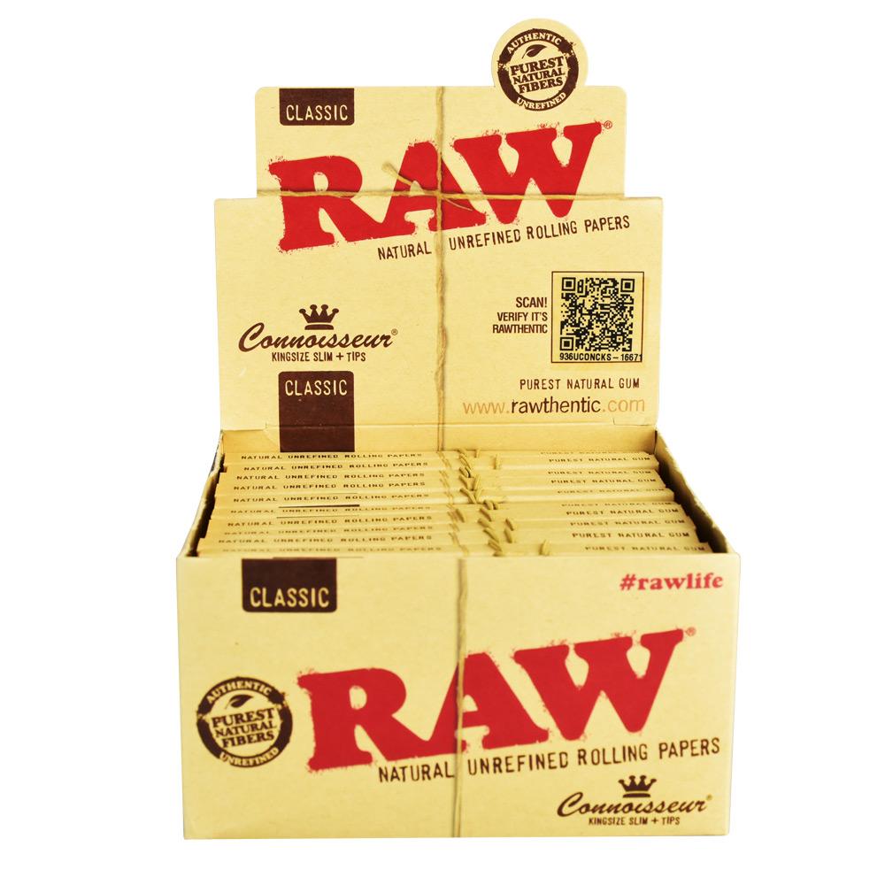 Raw Connoisseur Rolling Papers w/ Tips by Smoke Drop - view 4 | Buddy Brandz