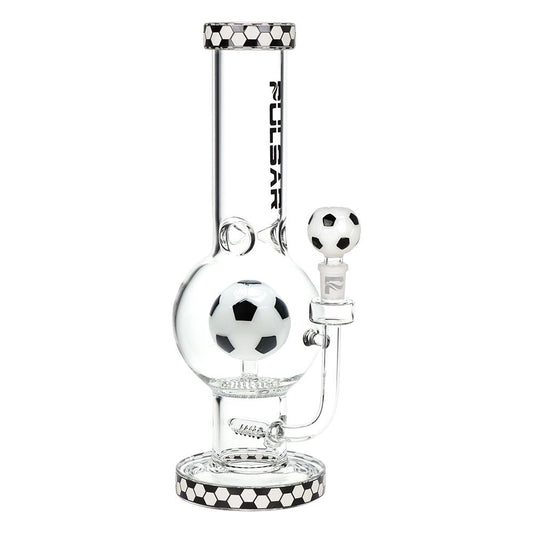 Pulsar Soccer Celebration Bubble Base Glass Water Pipe - 12.6" / 14mm F | Buddy Brandz