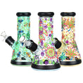 Load image into Gallery viewer, Glow In Dark Beaker Glass Water Pipe by Smoke Drop | Buddy Brandz
