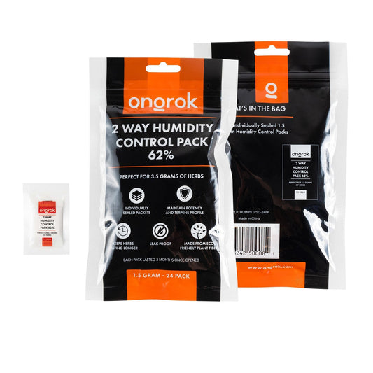 Ongrok 2-Way 62% Humidity Packs | 3 sizes (Small, Medium, Large) by Smoke Drop | Buddy Brandz | Buddy Brandz