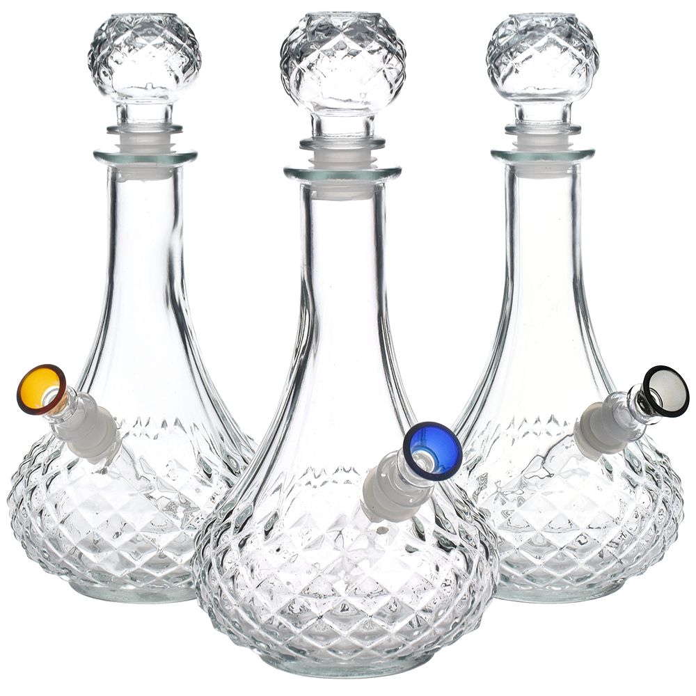 Vintage Decanter Style Glass Water Pipe by Smoke Drop - view 3 | Buddy Brandz
