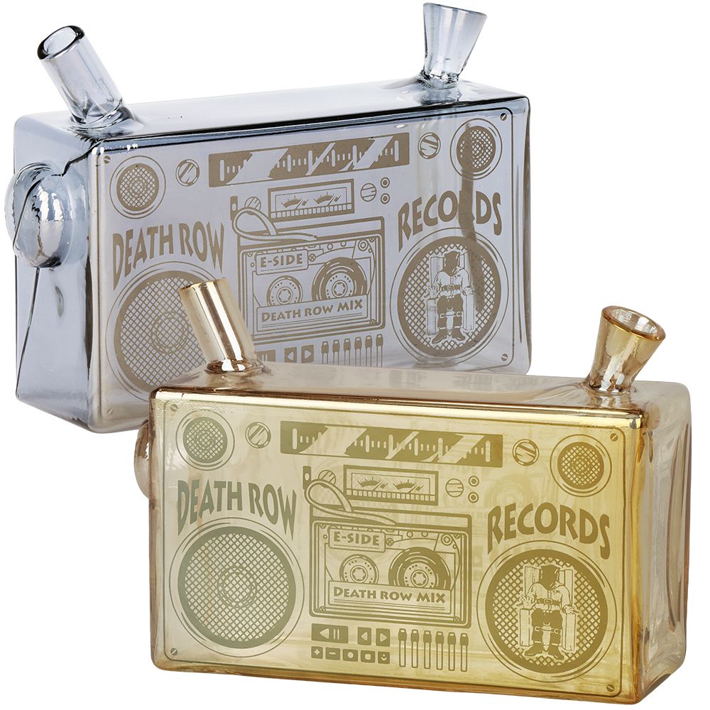 Death Row Records Boom Box Glass Blunt Bubbler | 5" by Smoke Drop | Buddy Brandz
