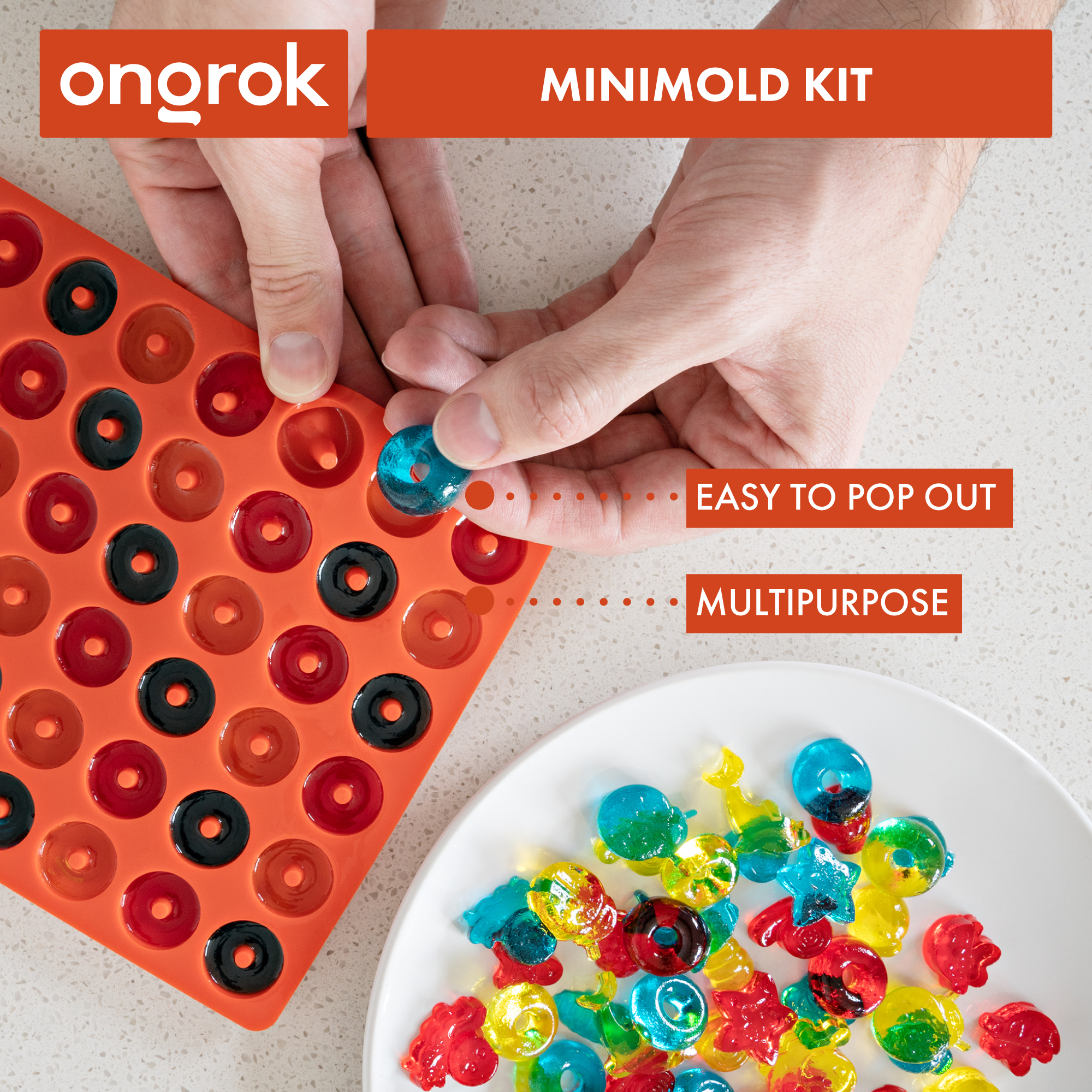 Ongrok Silicone Gummy Molds with Droppers by Smoke Drop - view 11 | Buddy Brandz