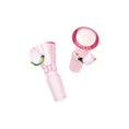 Load image into Gallery viewer, Pulsar Fruit Series Peaches & Cream Herb Pipe Glow Duo - 10" / 14mm F by Smoke Drop - view 6 | Buddy Brandz
