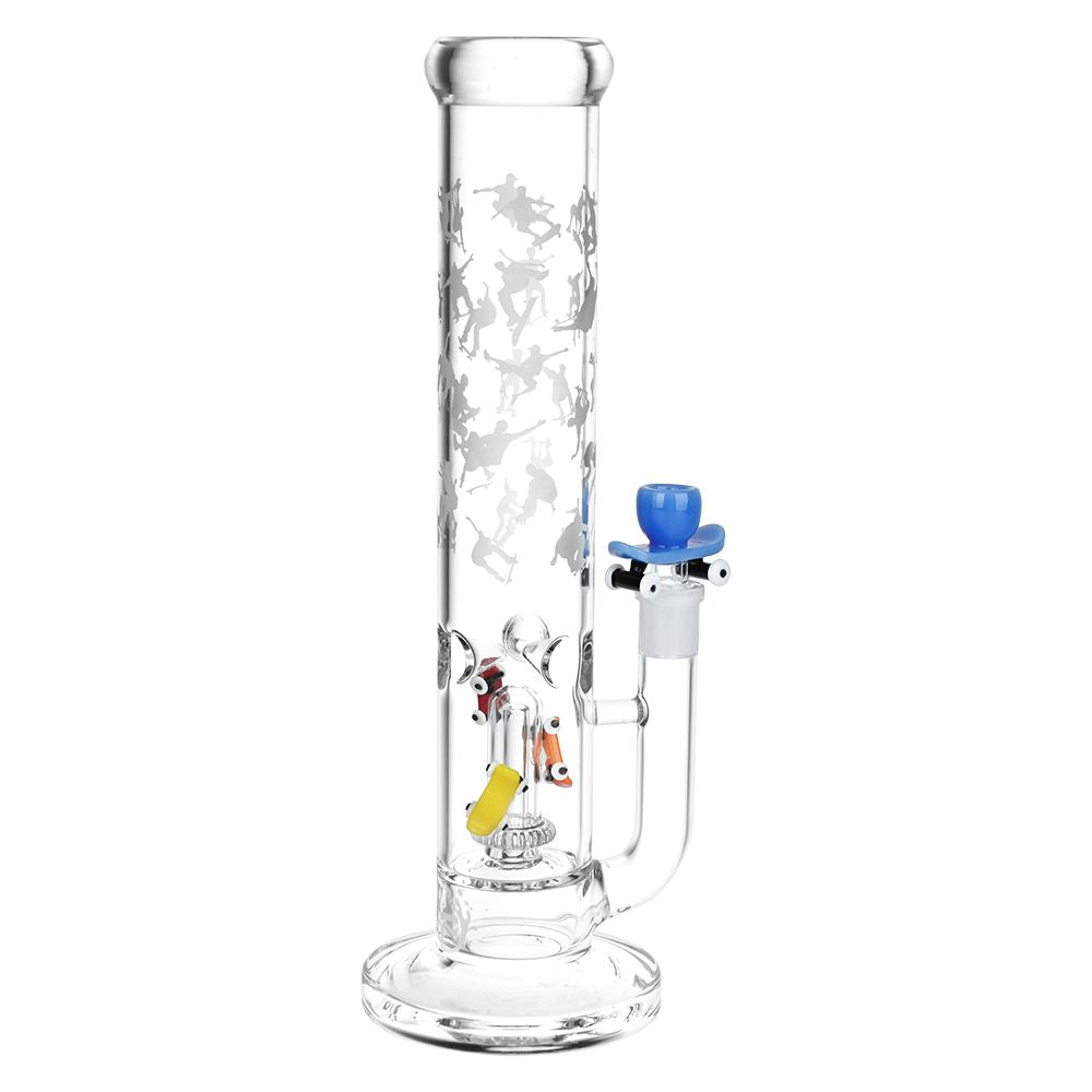Pulsar Skate or Die Straight Tube Glass Water Pipe by Smoke Drop | Buddy Brandz