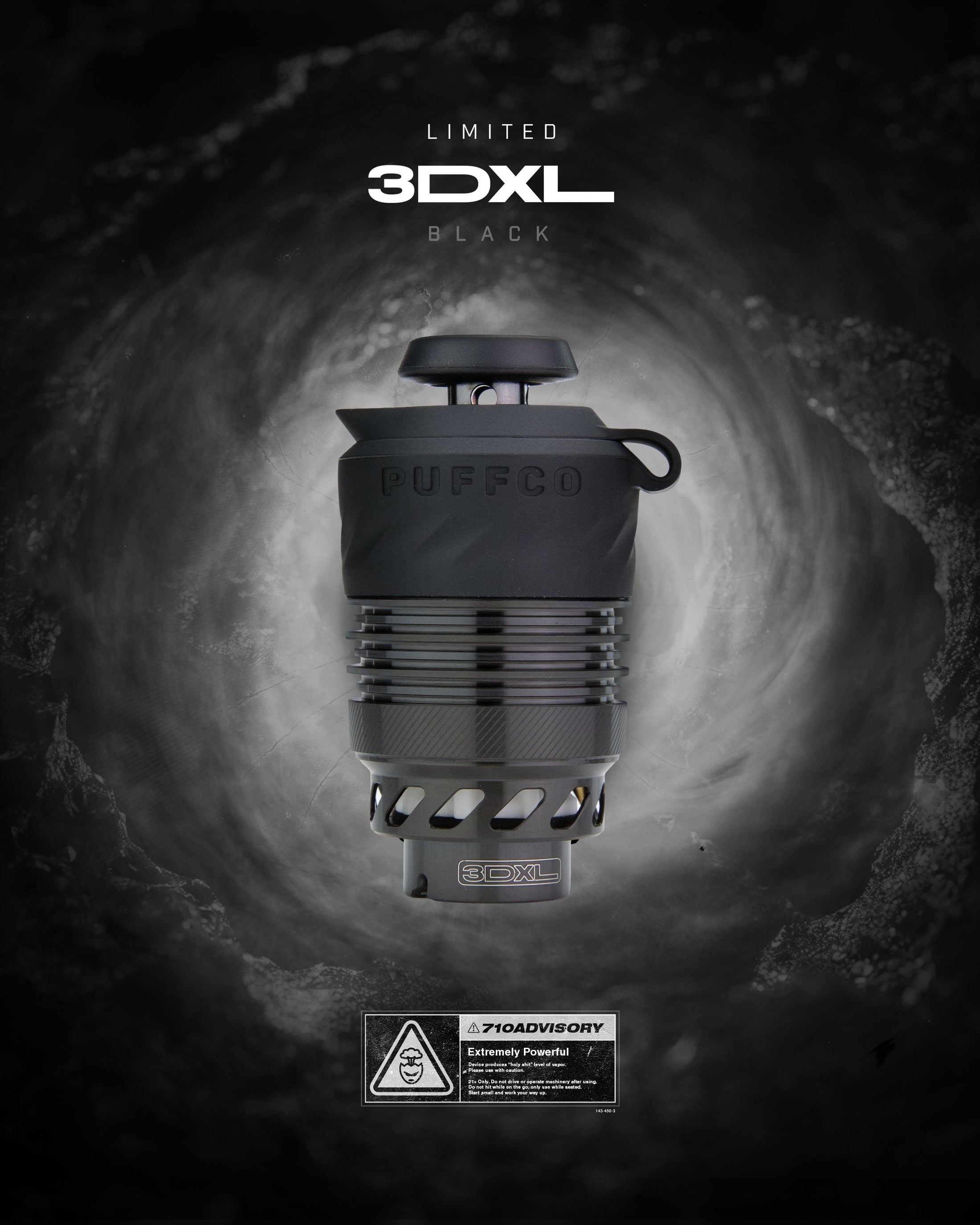 Puffco Peak Pro 3D XL Replacement Chamber - LE Full Black by Smoke Drop - view 3 | Buddy Brandz