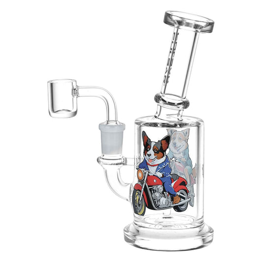 Pulsar Moto Corgi Glass Dab Rig by Smoke Drop - view 2 | Buddy Brandz - alternate view | Buddy Brandz