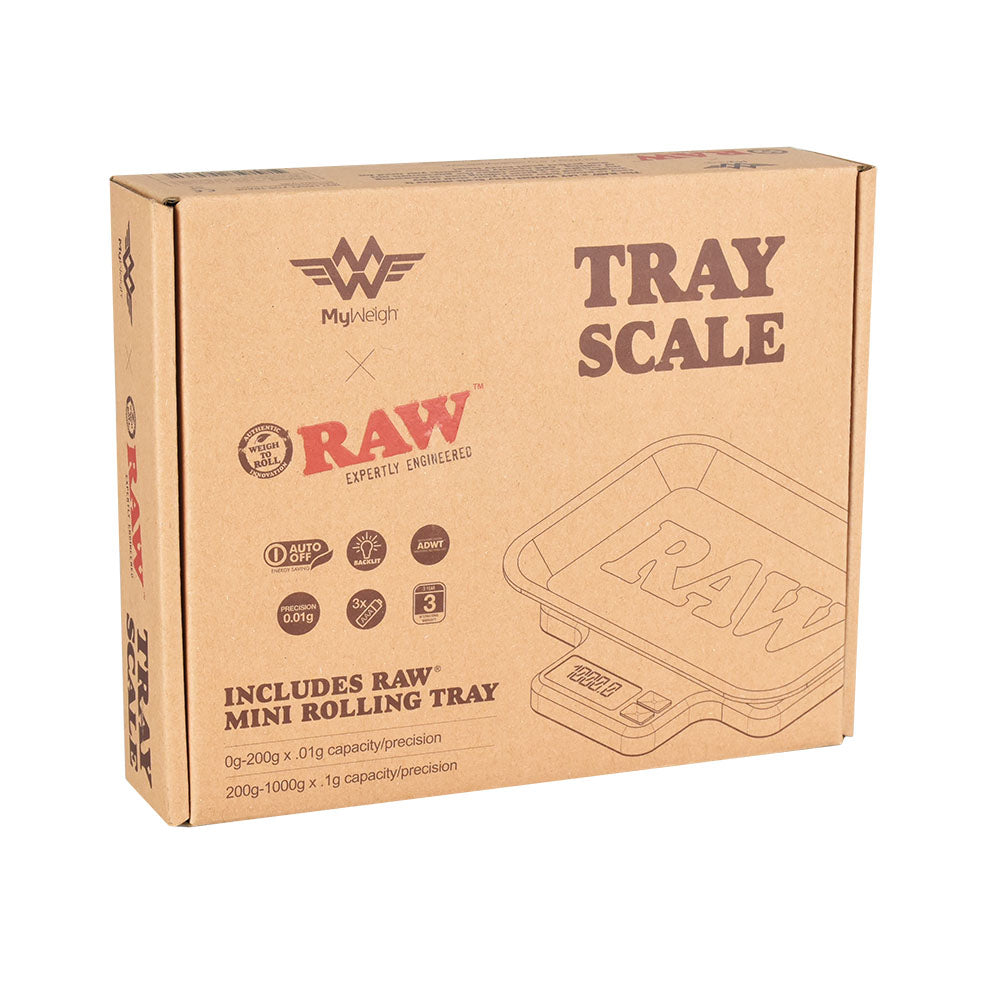 RAW X My Weigh Tray Scale - 1000g / Variable Precision by Smoke Drop - view 5 | Buddy Brandz
