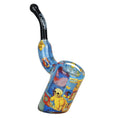Load image into Gallery viewer, Grateful Dead x Pulsar Inside Print Bent Sherlock Pipe | 4" by Smoke Drop - view 8 | Buddy Brandz
