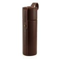 Load image into Gallery viewer, Hydrology9 Leather Carrying Case - Dark Brown by Smoke Drop - view 3 | Buddy Brandz
