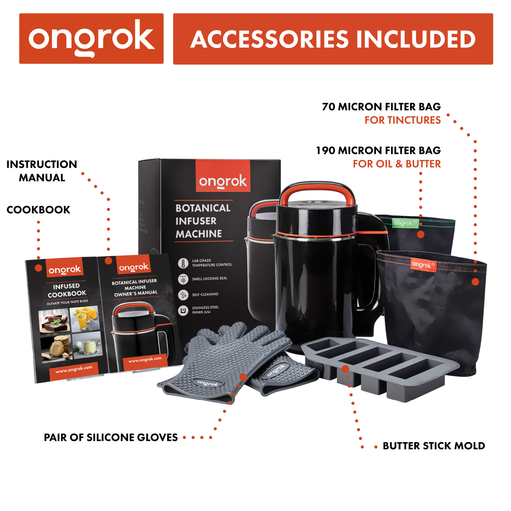 Ongrock Large (Full-Size) Botanical Infuser Machine and Kit by Smoke Drop - view 4 | Buddy Brandz