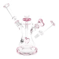 Load image into Gallery viewer, Pulsar Date Night: Part 2 Dual Neck Glass Water Pipe | 8.5" | 14mm F by Smoke Drop - view 3 | Buddy Brandz
