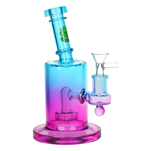 SeshGear Ombre Glass Water Pipe | 7.5" | 14mm F by Smoke Drop - view 2 | Buddy Brandz - alternate view | Buddy Brandz