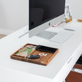 Cargar la imagen en la vista de la galería, Ongrok Premium Natural Acacia Wood Tray | 9.5" x 9.5" by Smoke Drop - view 7 | Buddy Brandz
