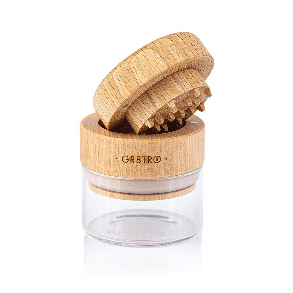 WOOD GR8TR WITH JAR BODY by Smoke Drop - view 3 | Buddy Brandz