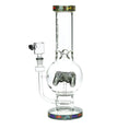 Load image into Gallery viewer, Pulsar Game Time Bubble Base Glass Water Pipe - 12.5" / 14mm F by Smoke Drop - view 4 | Buddy Brandz
