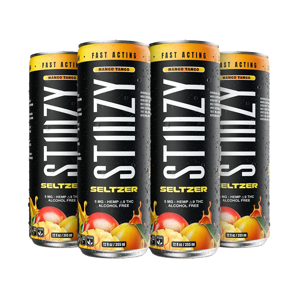STIIIZY D9 Hemp Seltzer | 12oz | 5mg | 4ct Pack