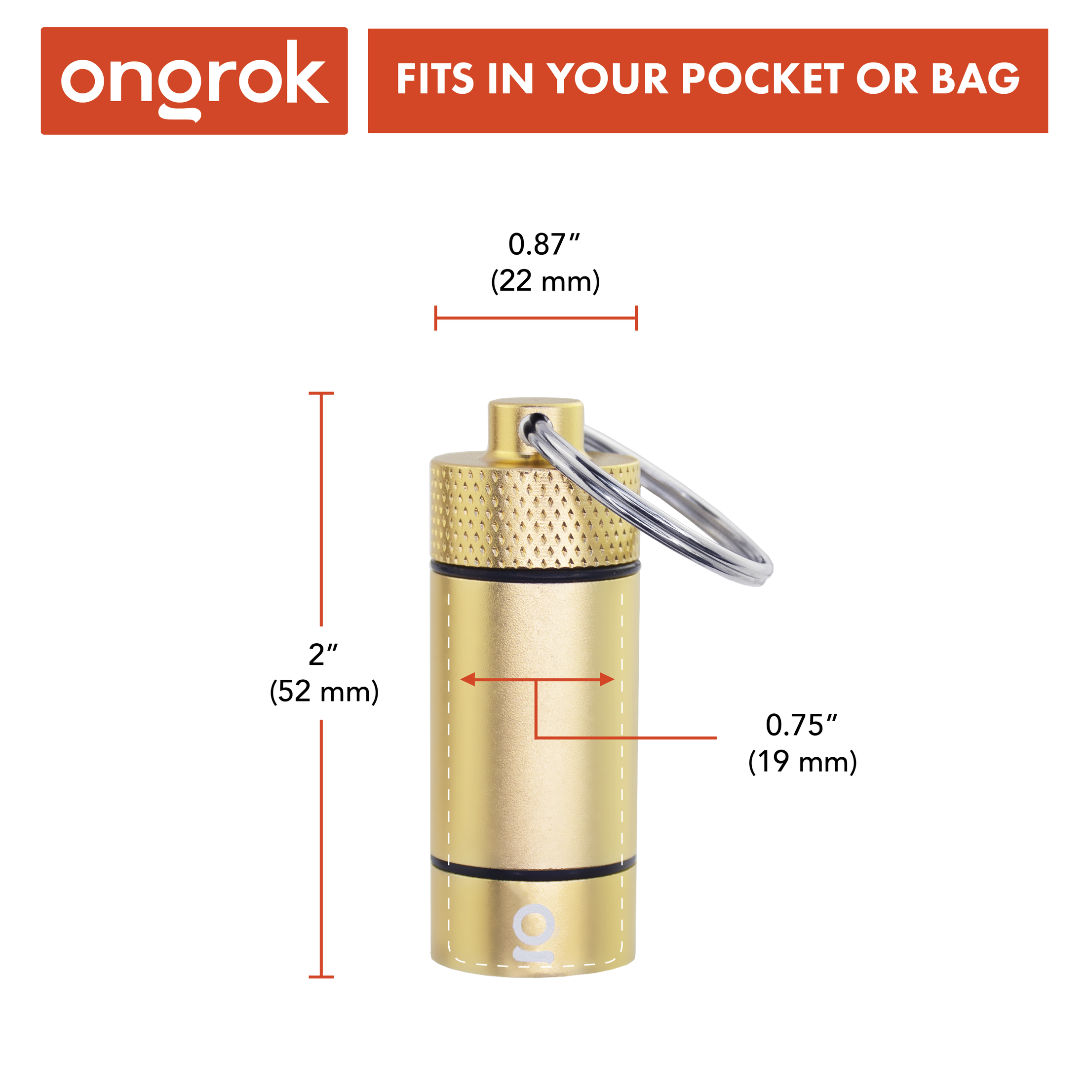 Ongrok Small Storage Keychain by Smoke Drop - view 24 | Buddy Brandz