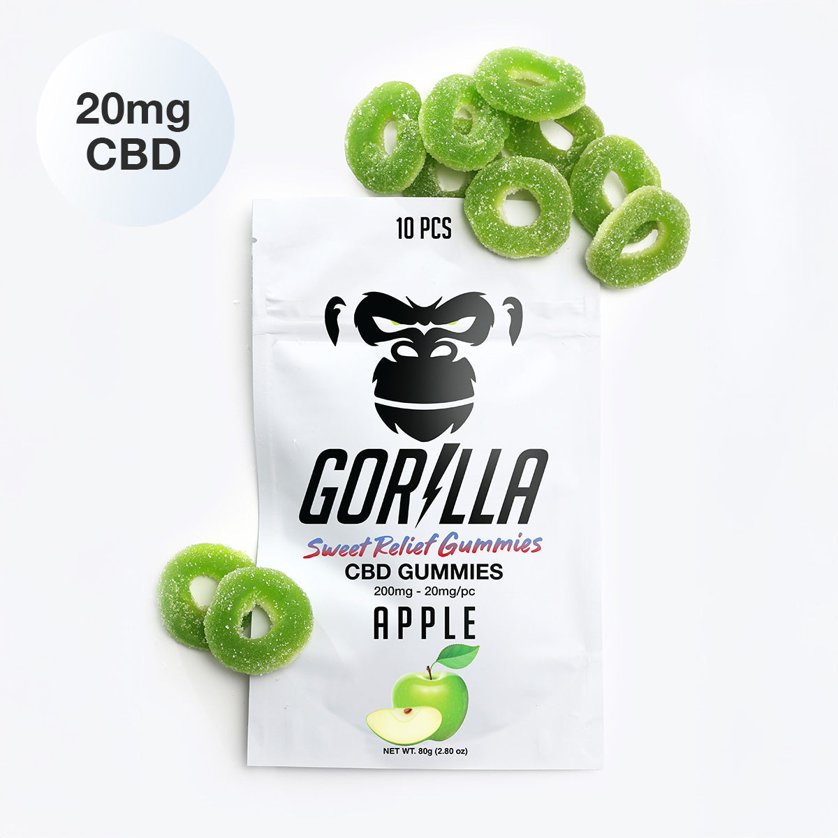 CBD Gummies - 20MG (10pc) by Smoke Drop - view 4 | Buddy Brandz