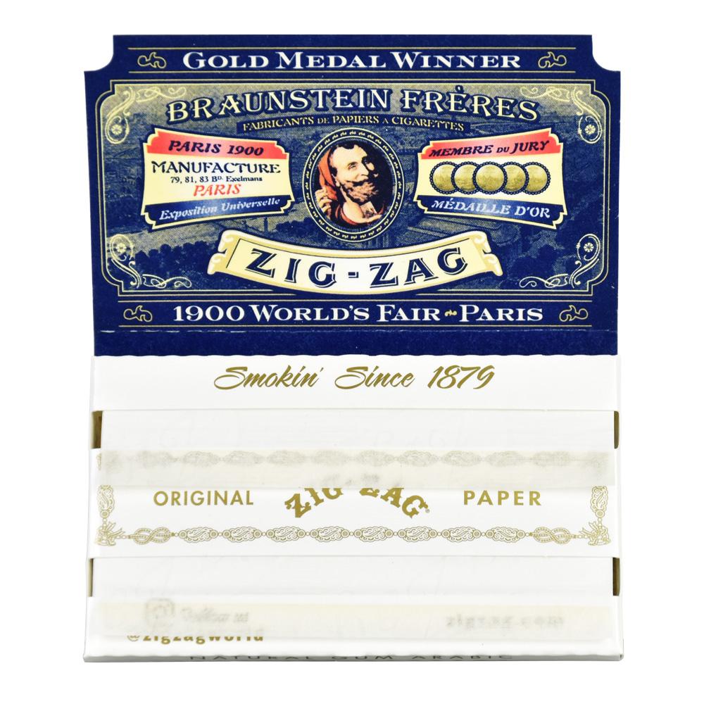 Zig Zag White Single Wide Rolling Papers by Smoke Drop - view 2 | Buddy Brandz