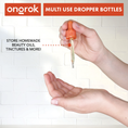 Load image into Gallery viewer, Ongrok Glass Dropper Jars, 6 pack by Smoke Drop - view 9 | Buddy Brandz
