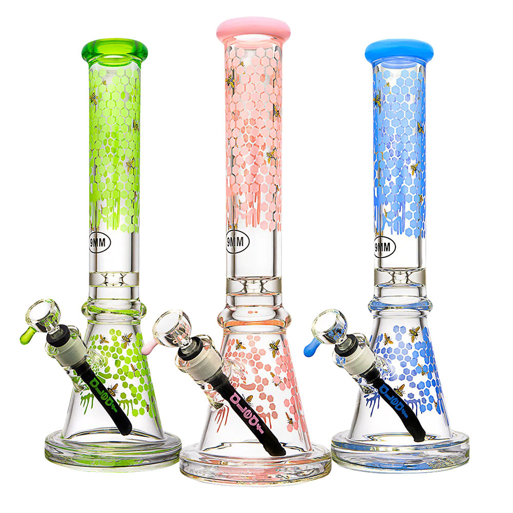 aLeaf The Honeycomb Beaker Water Pipe by Smoke Drop | Buddy Brandz