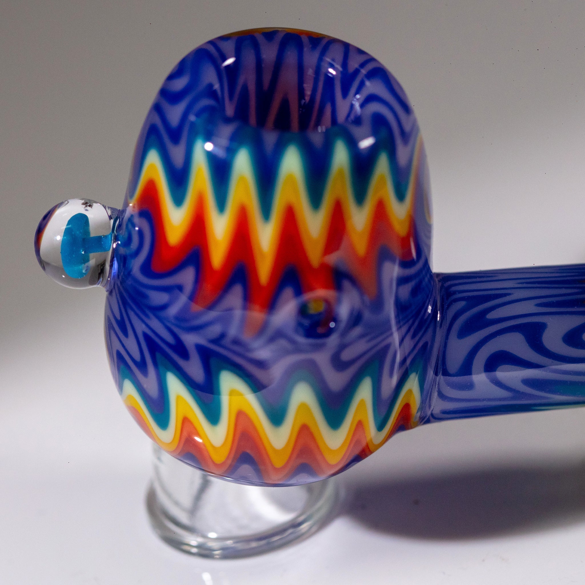 Headdy Old School Sherlock w/ Marbles (Various Colors) by Smoke Drop - view 7 | Buddy Brandz
